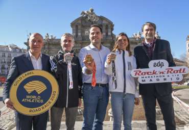 Medallas oficiales del EDP Rock´n´Roll Madrid Maratón & 1/2
