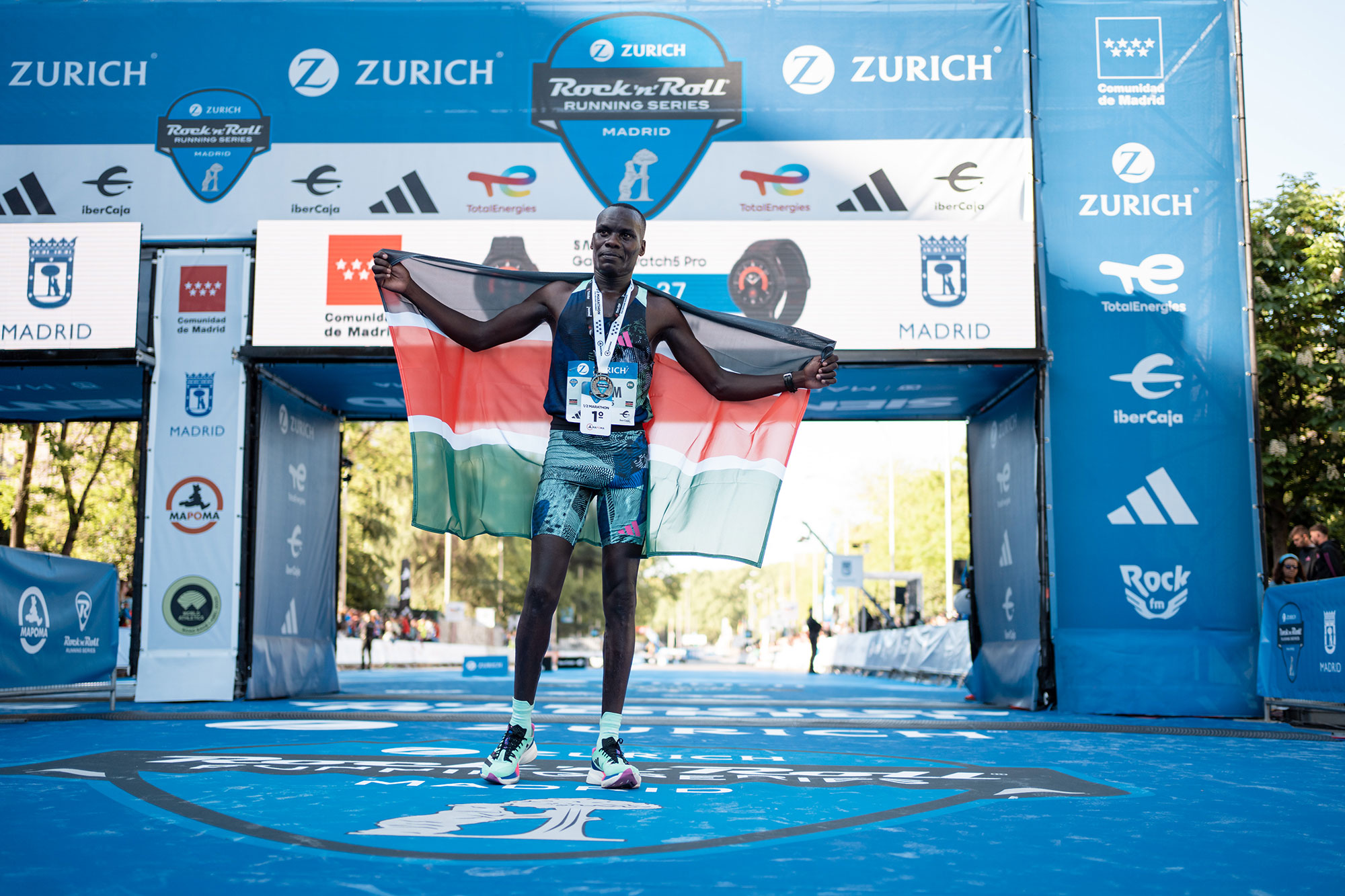 Victor Kipruto Togom bate el récord del 21K de Zurich Rock ‘n’ Roll Running Series Madrid